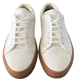 Axel Arigato white canvas gum sole clean 90 tennis shoes EU 39 size chart 8.5